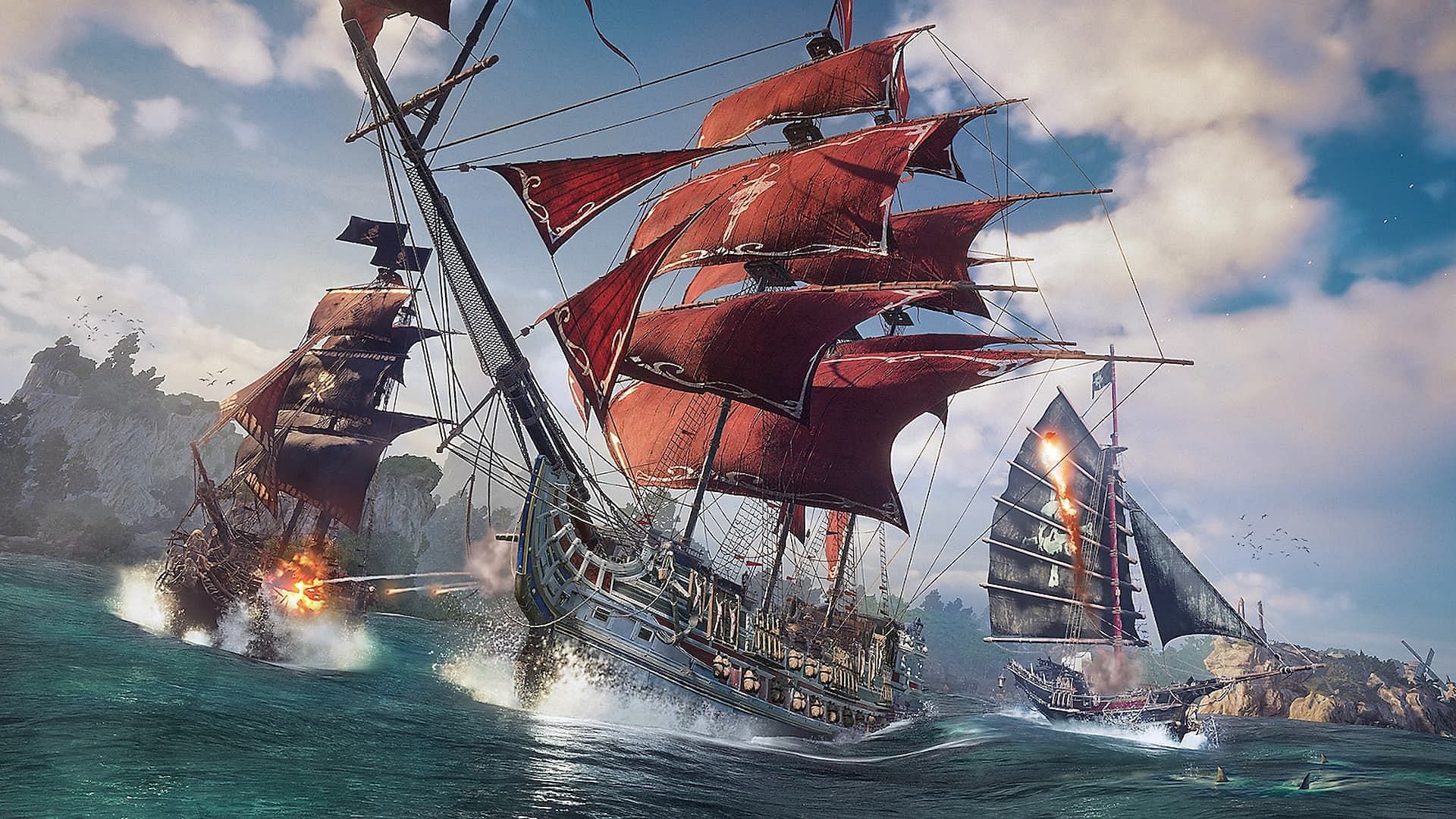 What are the Damage types in Skull and Bones? (Image via Ubisoft)