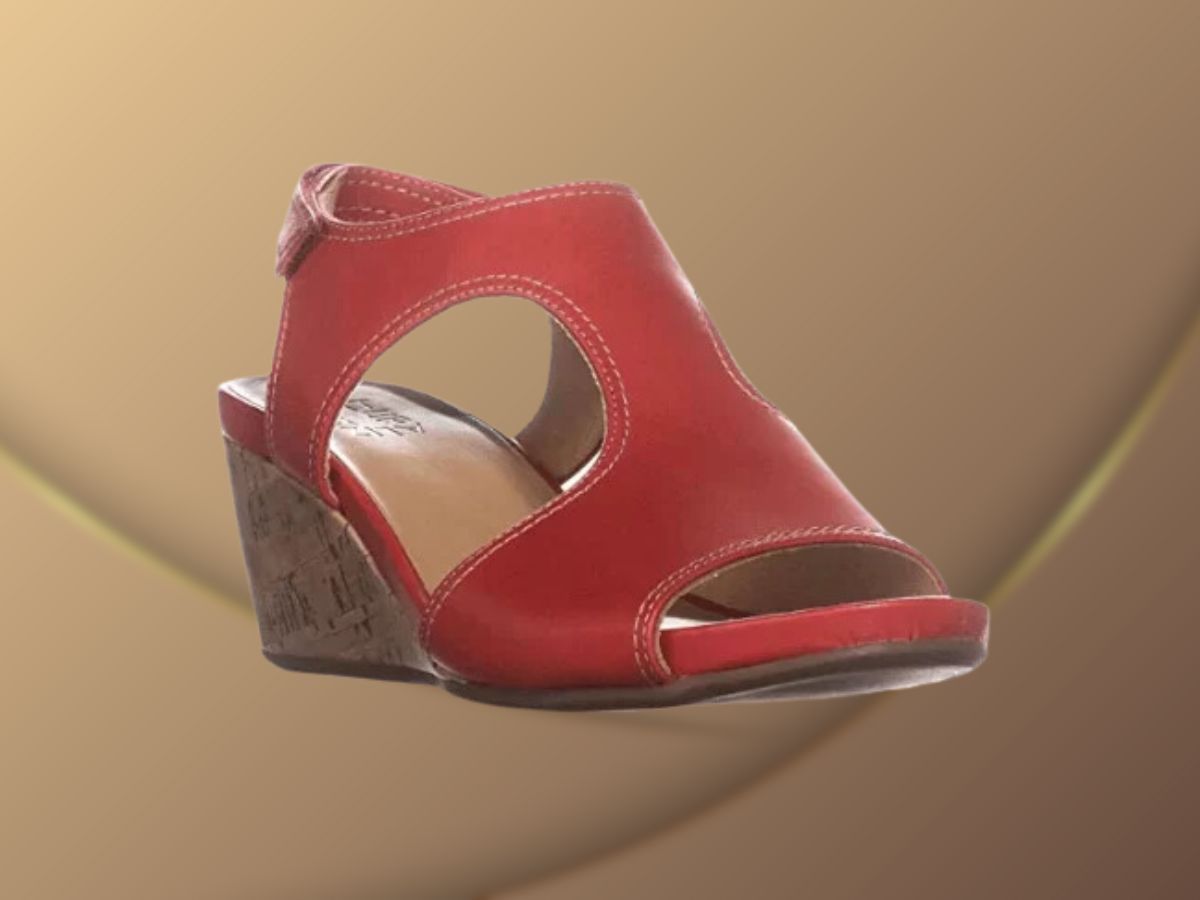 Naturalizer Women&rsquo;s Cinda Wedge Sandal (Image via revolve.com)