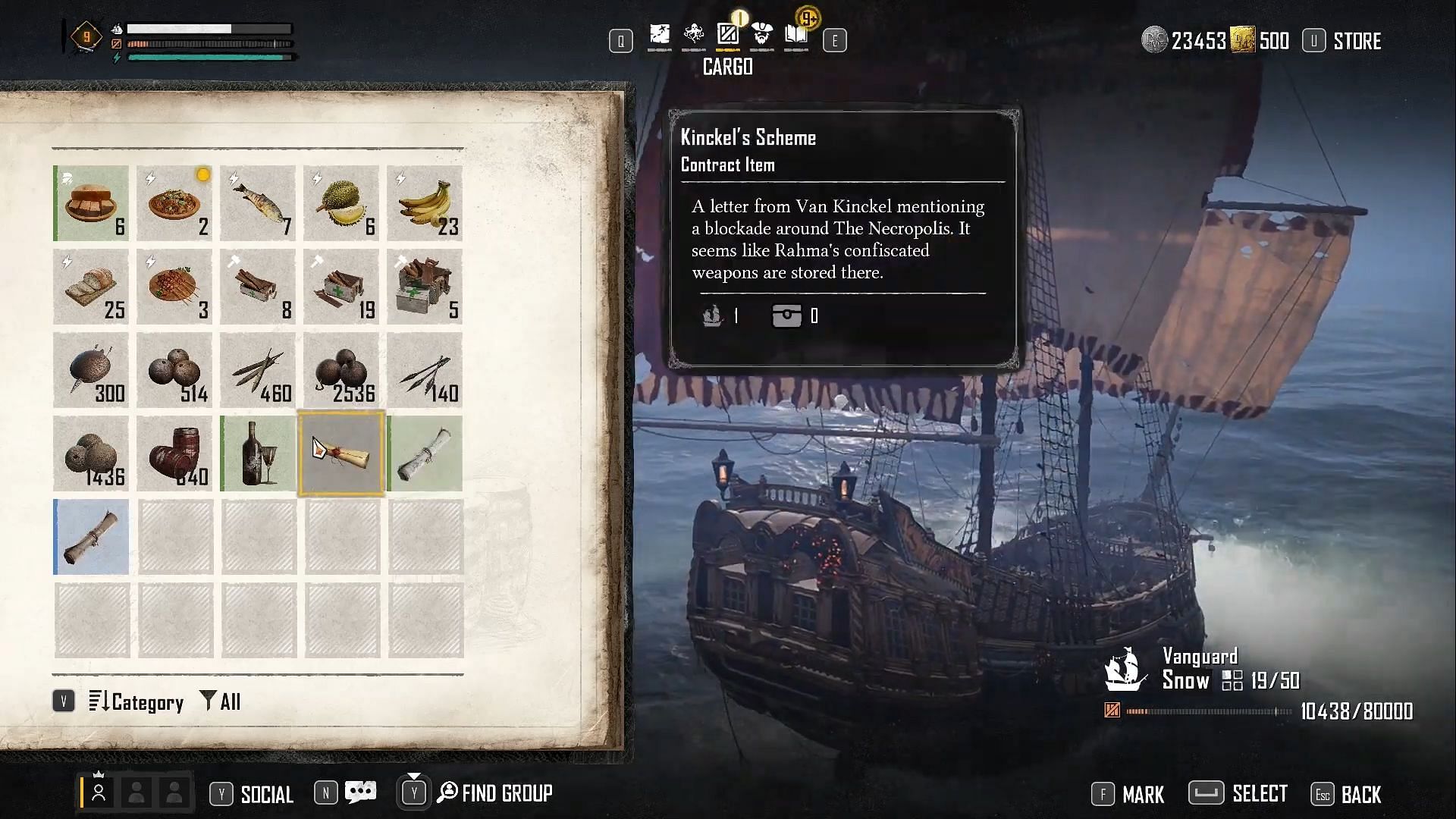 Kincel&#039;s Scheme can be found within your Inventory (Image via YouTube/OnGame MultiGaming)