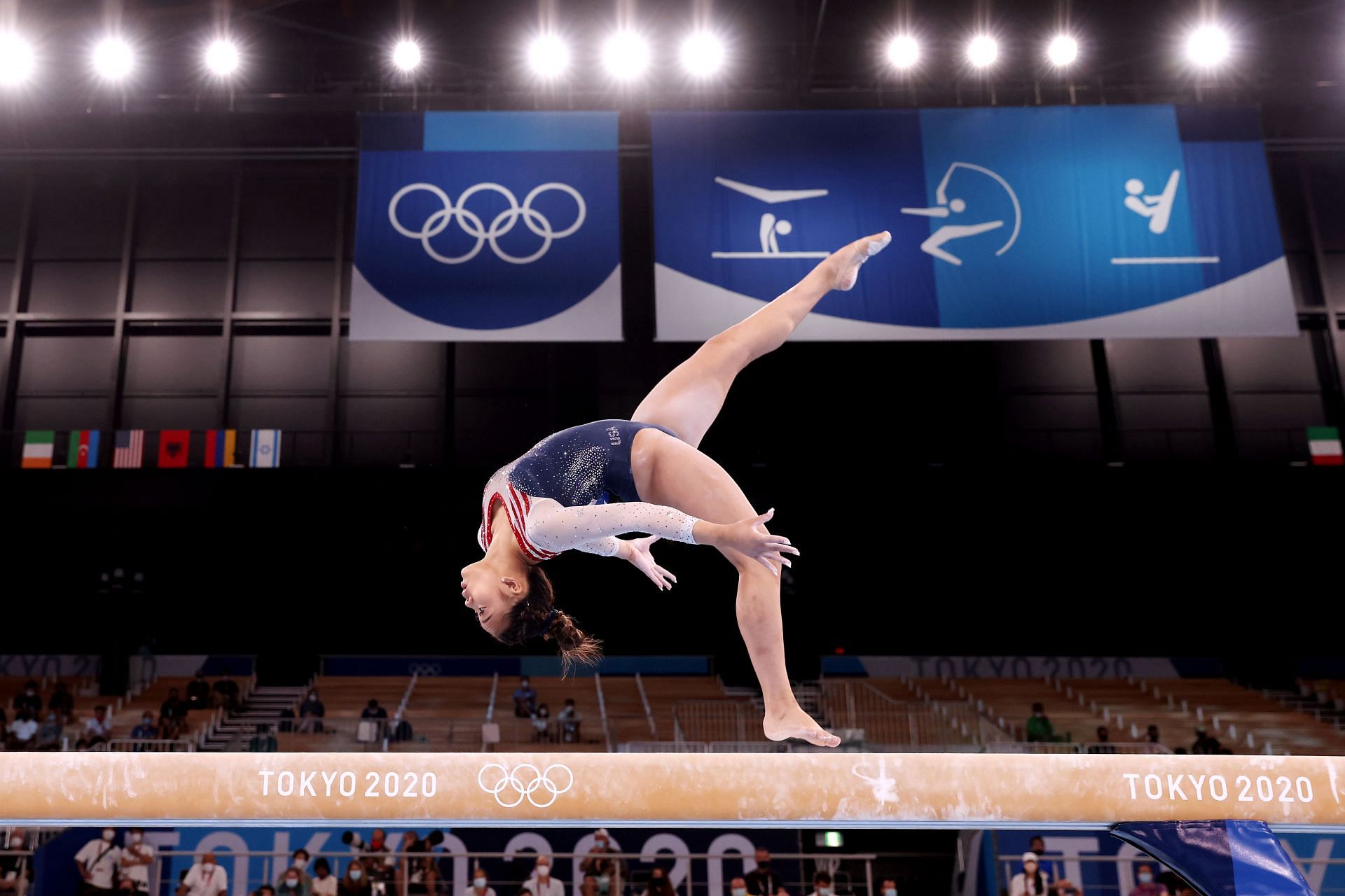 Lee during the Women&#039;s All-Around Final at the Tokyo 2020 Olympic Games. (Photo by Jamie Squire/Getty Images)