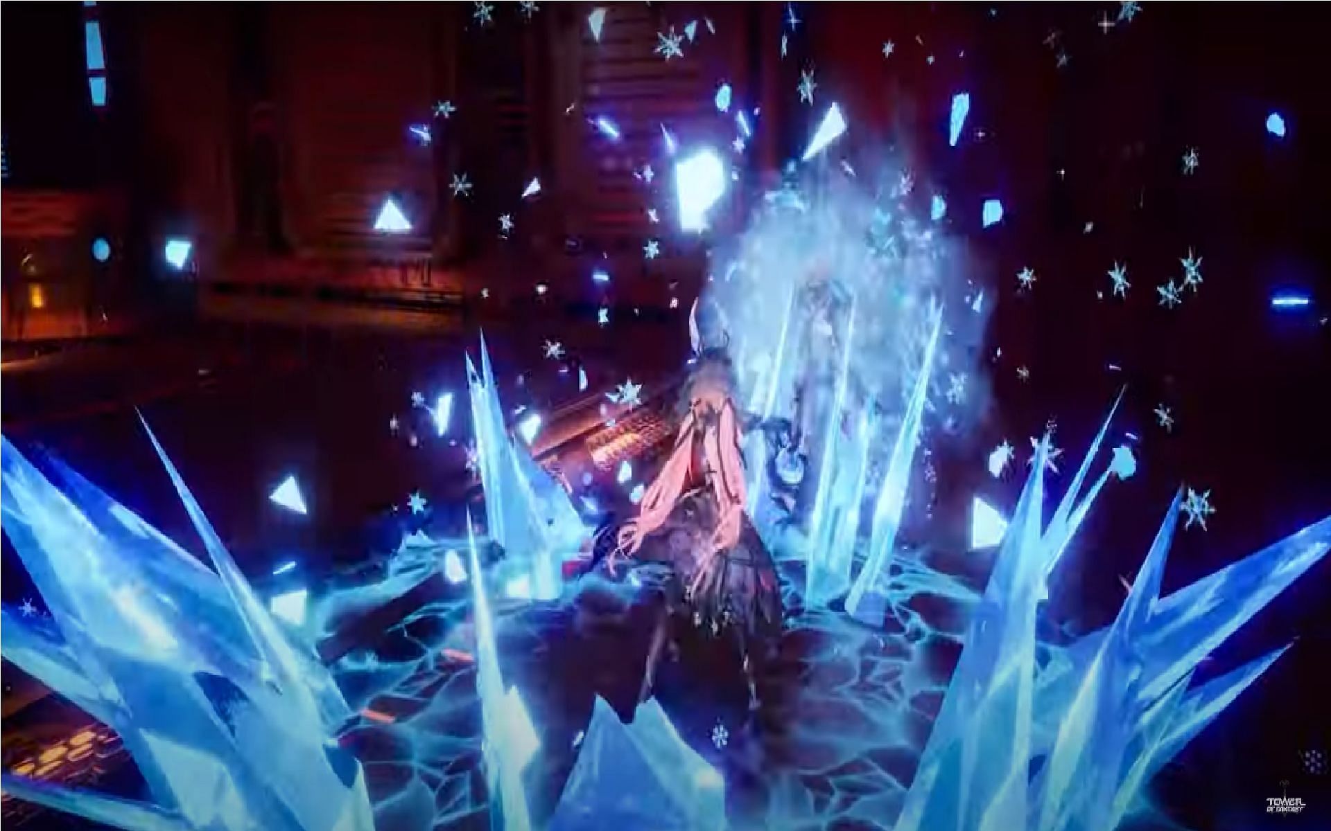 Simulacrum Yanuo may bring some special ice attacks as seen in the trailer (Image via Hotta Studio)