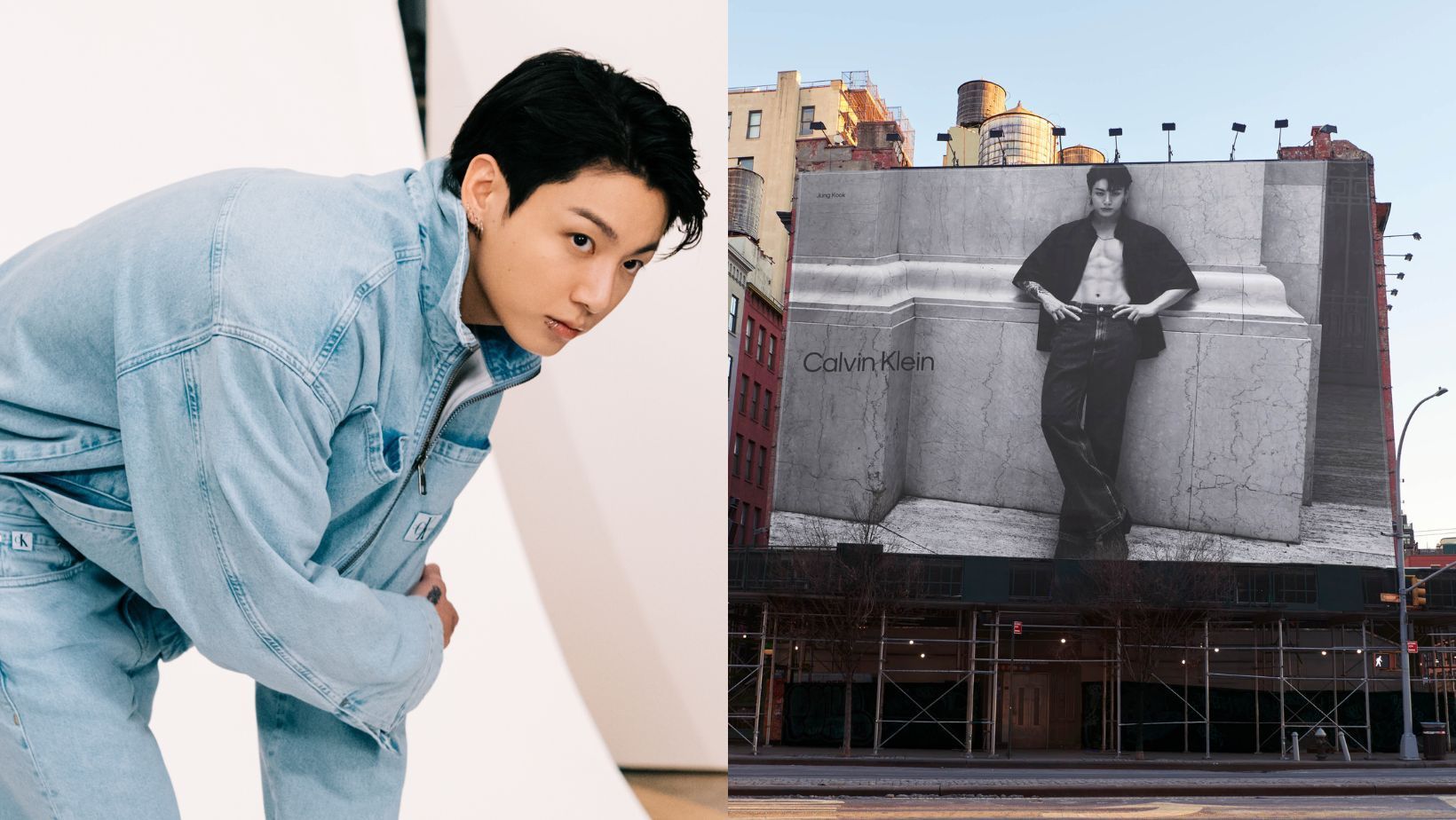 BTS's Jung Kook Feels Nervous to See Himself on a Calvin Klein Billboard