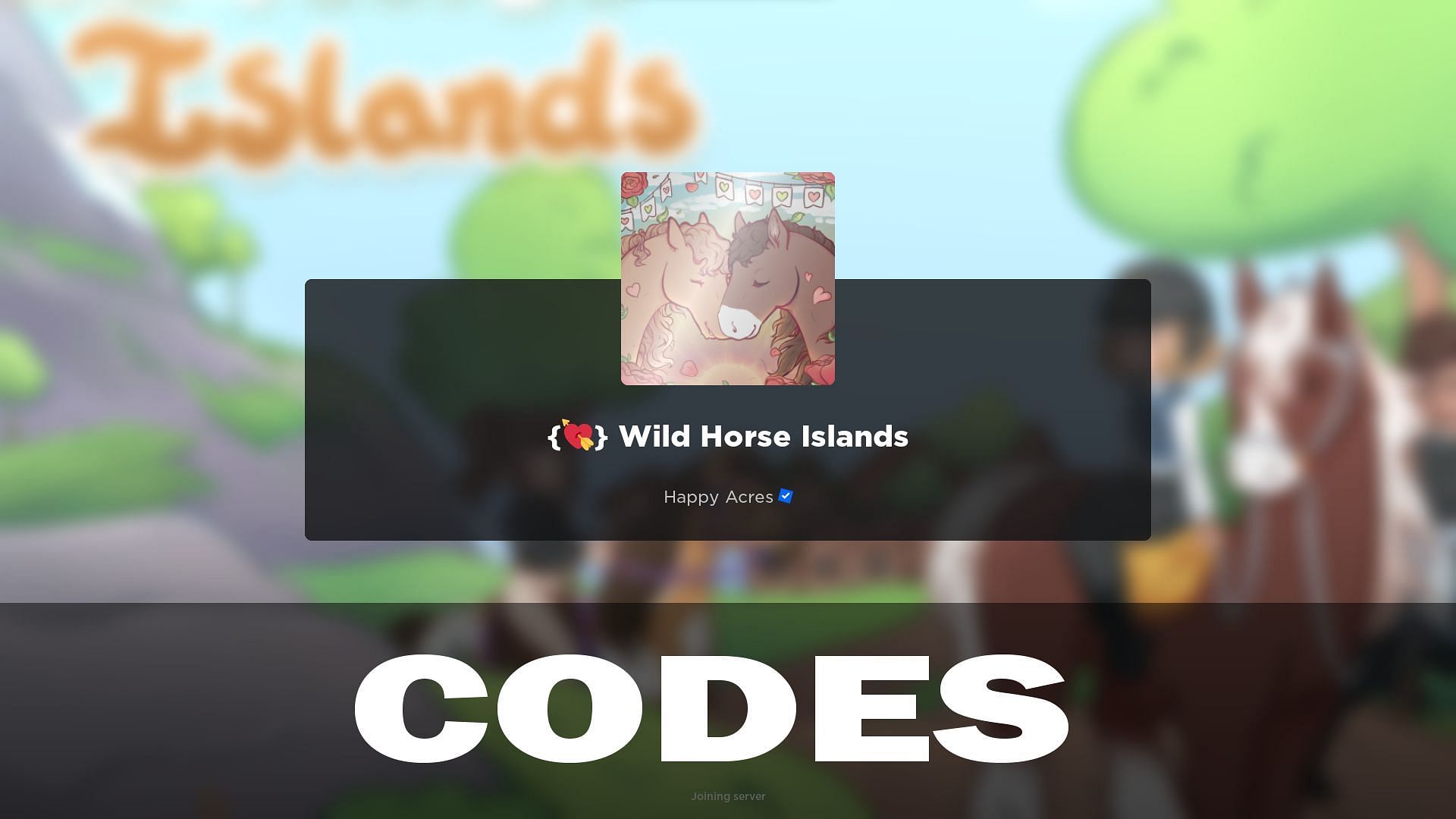 Wild Horse Islands codes