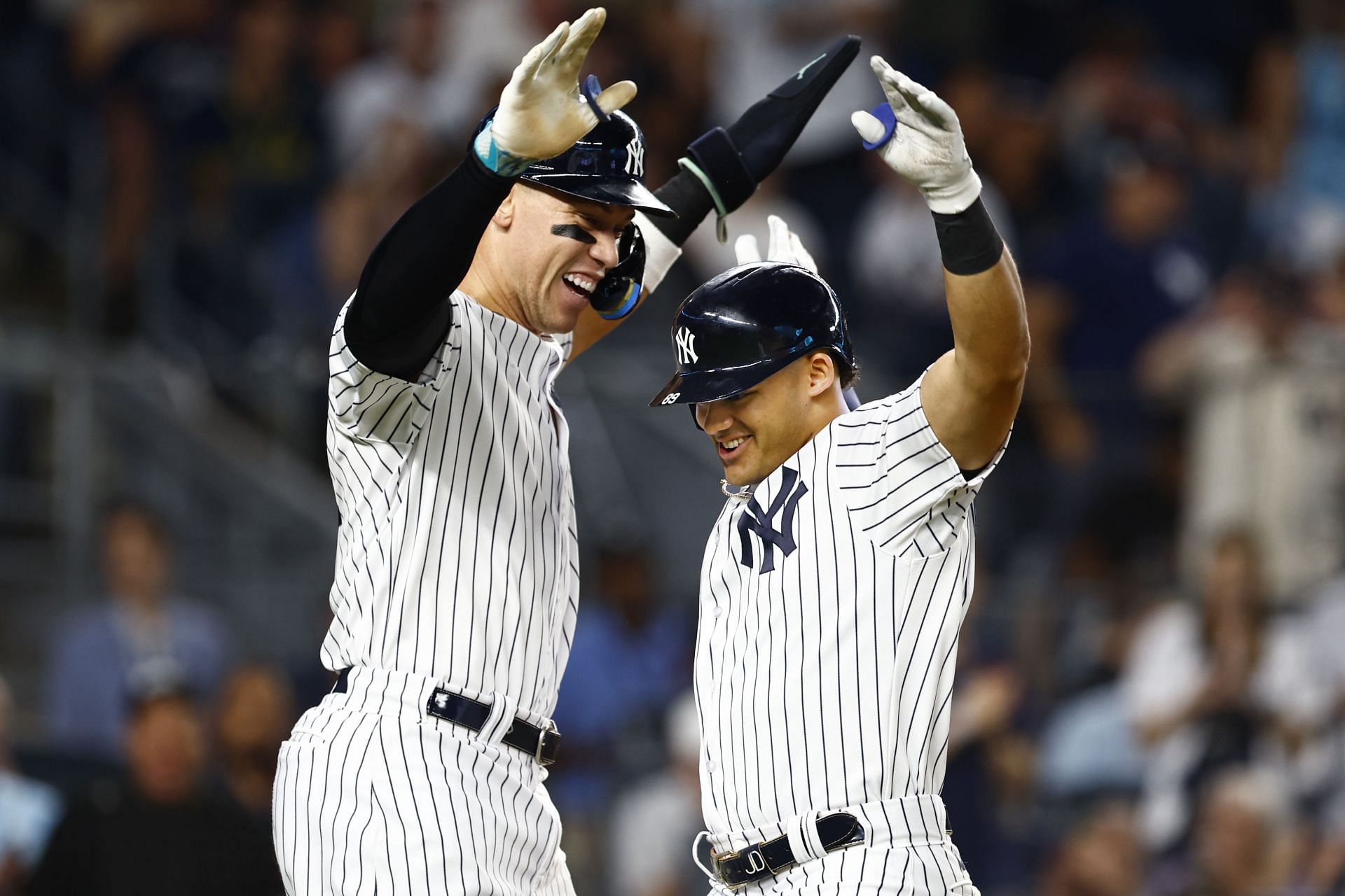 Aaron Judge, Jasson Dominguez New York Yankees (Image via Getty)