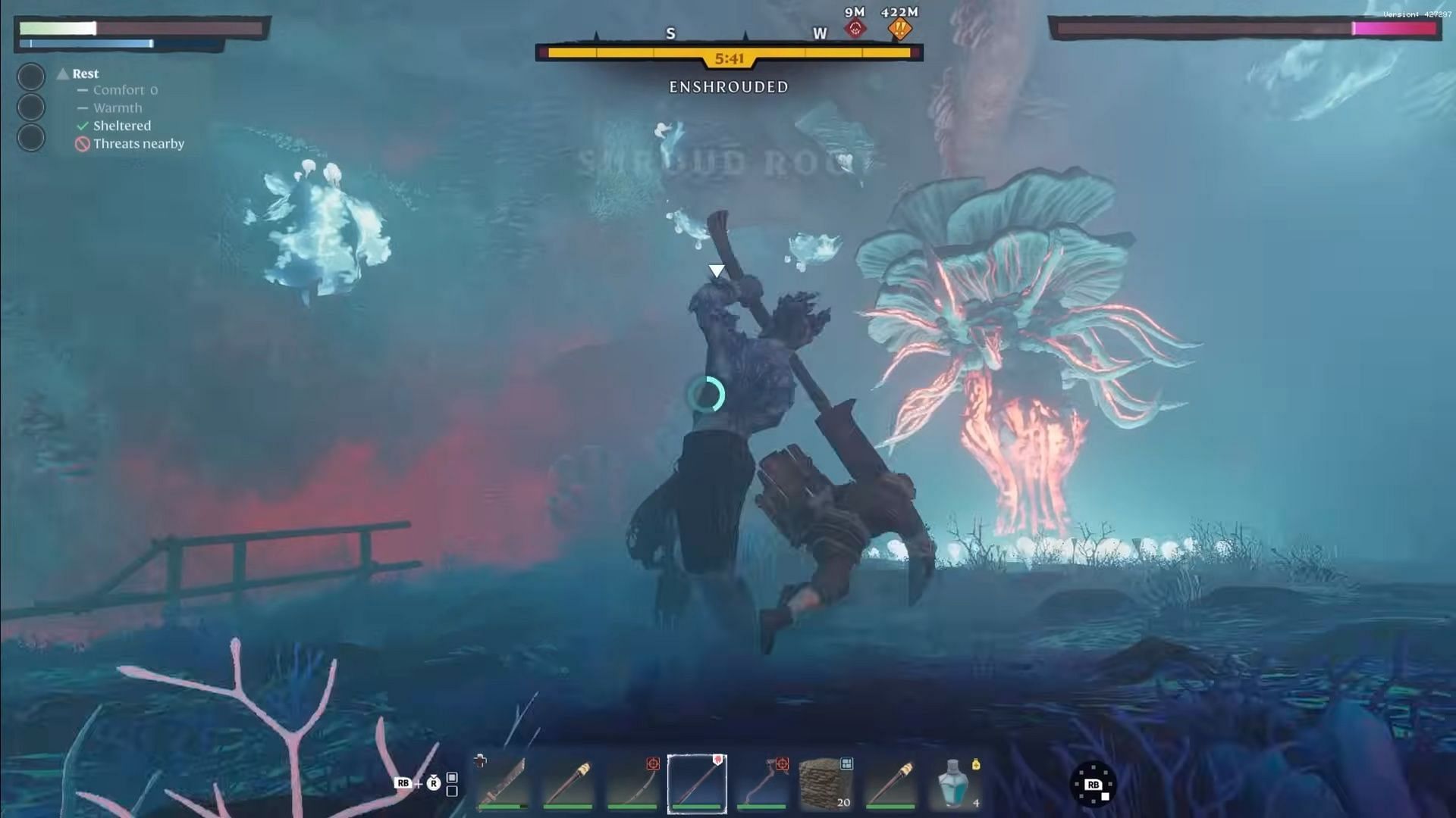 A guide on how to reach level 25 as quickly as possible in Enshrouded (Image via YouTube/ Enshrouded)