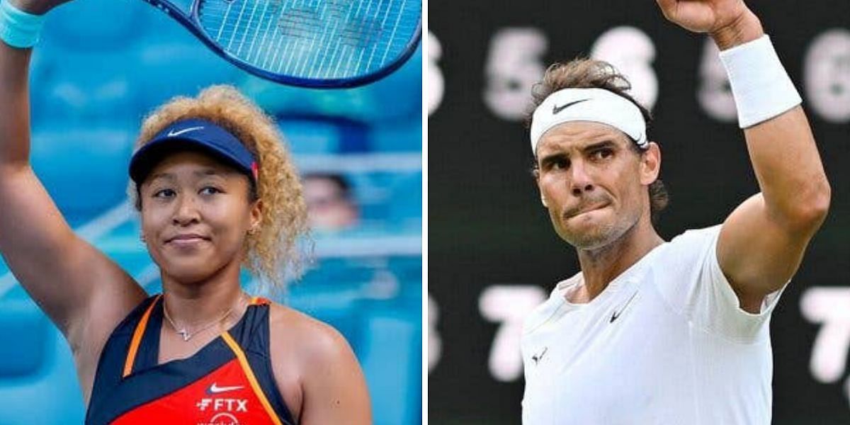 Naomi Osaka and Rafael Nadal. QATAR DOHA
