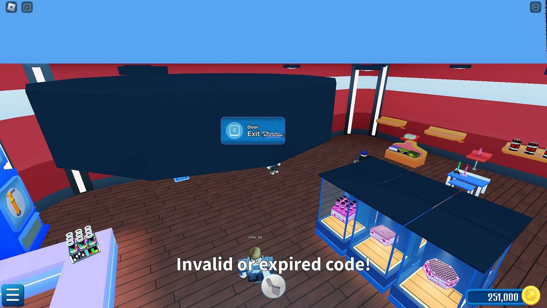 Troubleshooting codes for Fireworks Playground (Image via Roblox)