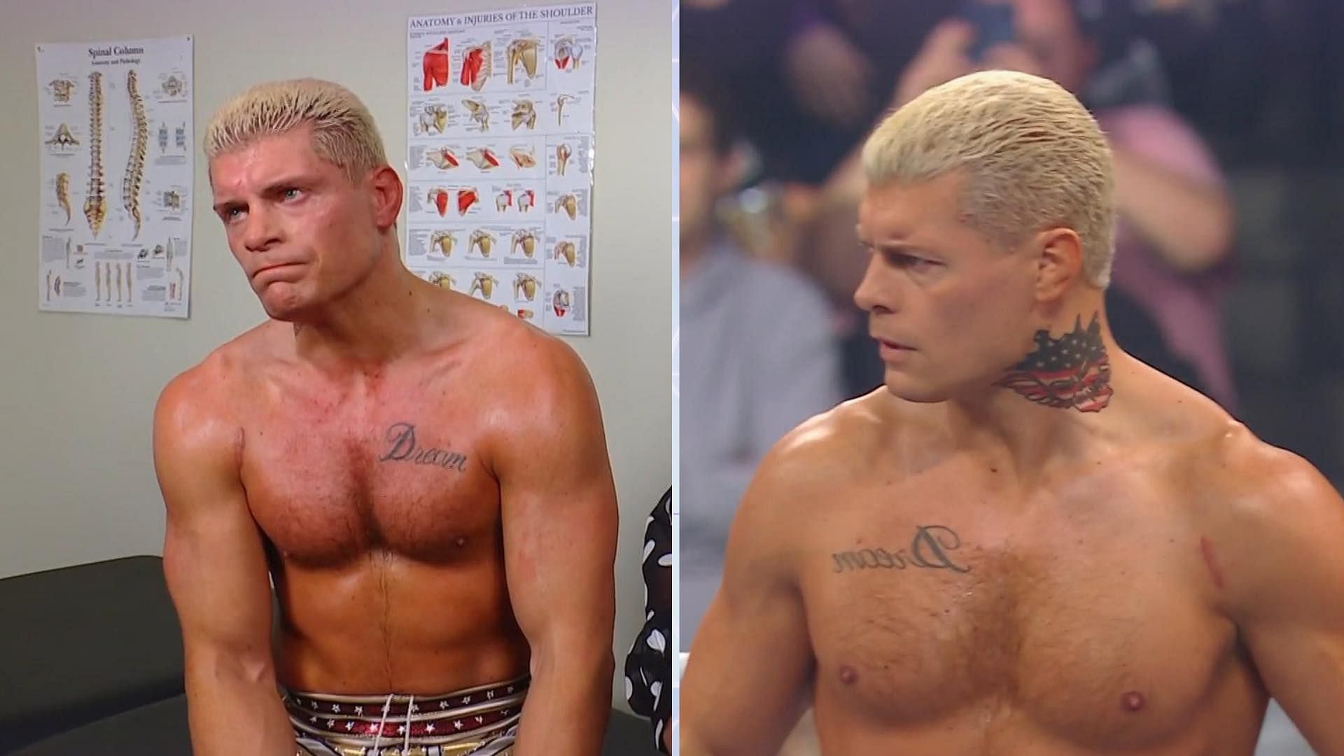 Cody Rhodes as seen on WWE RAW tonight.