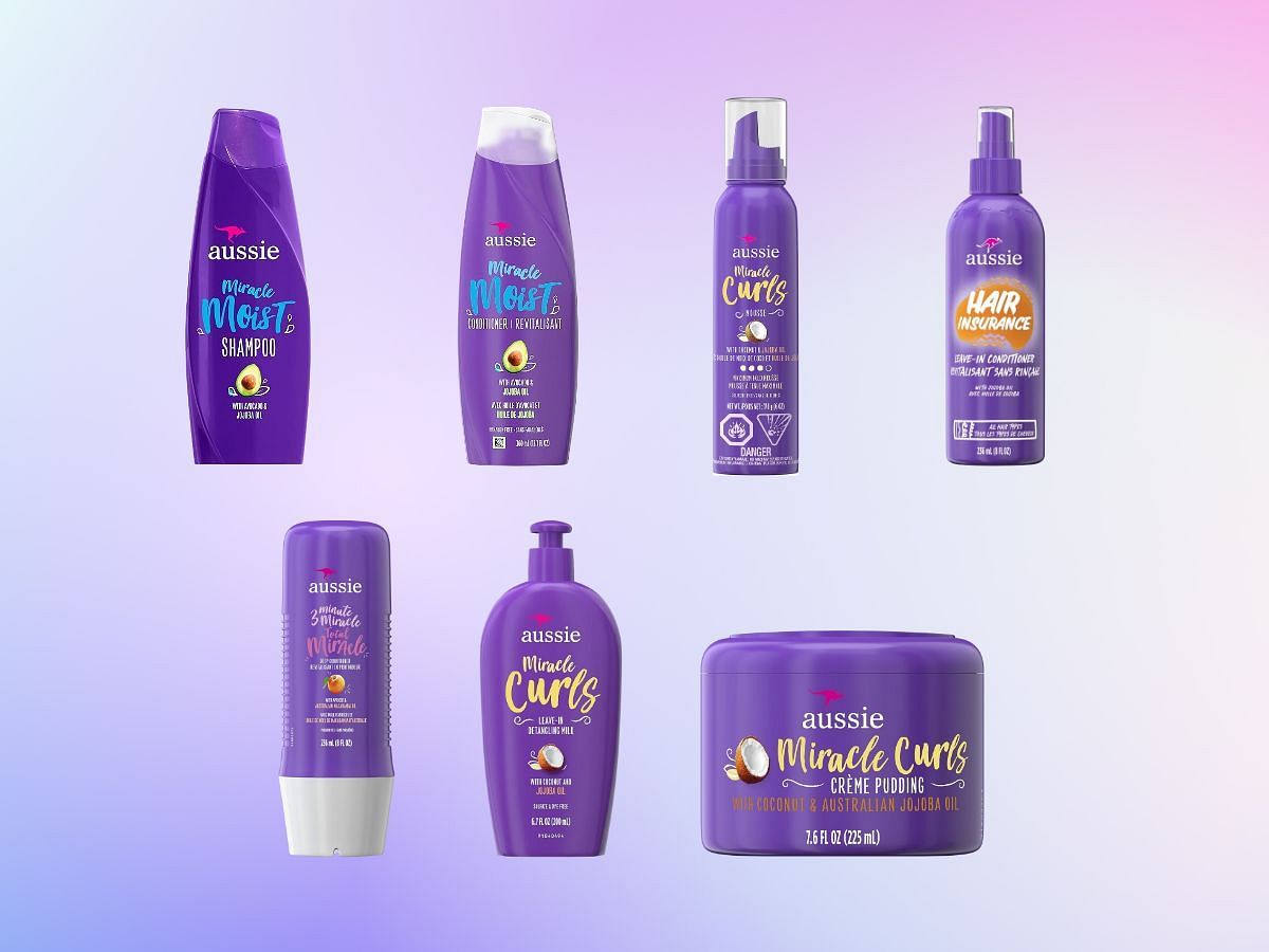 Aussie hair products for curly hair (images via Amazon)