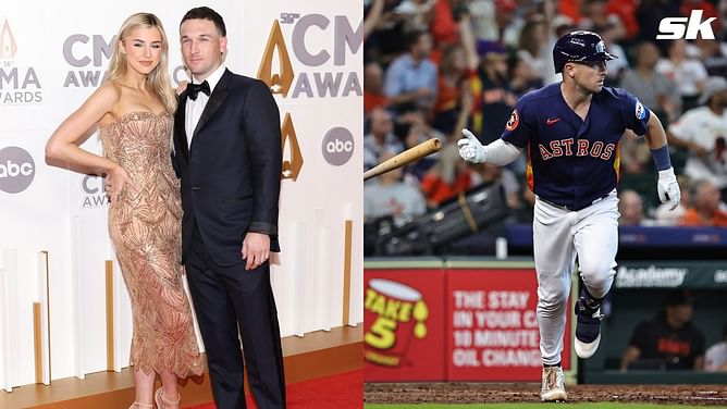 Alex Bregman's wife Reagan shows off $35,500 diamond piece paired with a Simon Miller Tira dress at launch event for her food brand