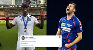 "Can't wait" - Fans erupt as LSG rope in Shamar Joseph as replacement for Mark Wood ahead of IPL 2024