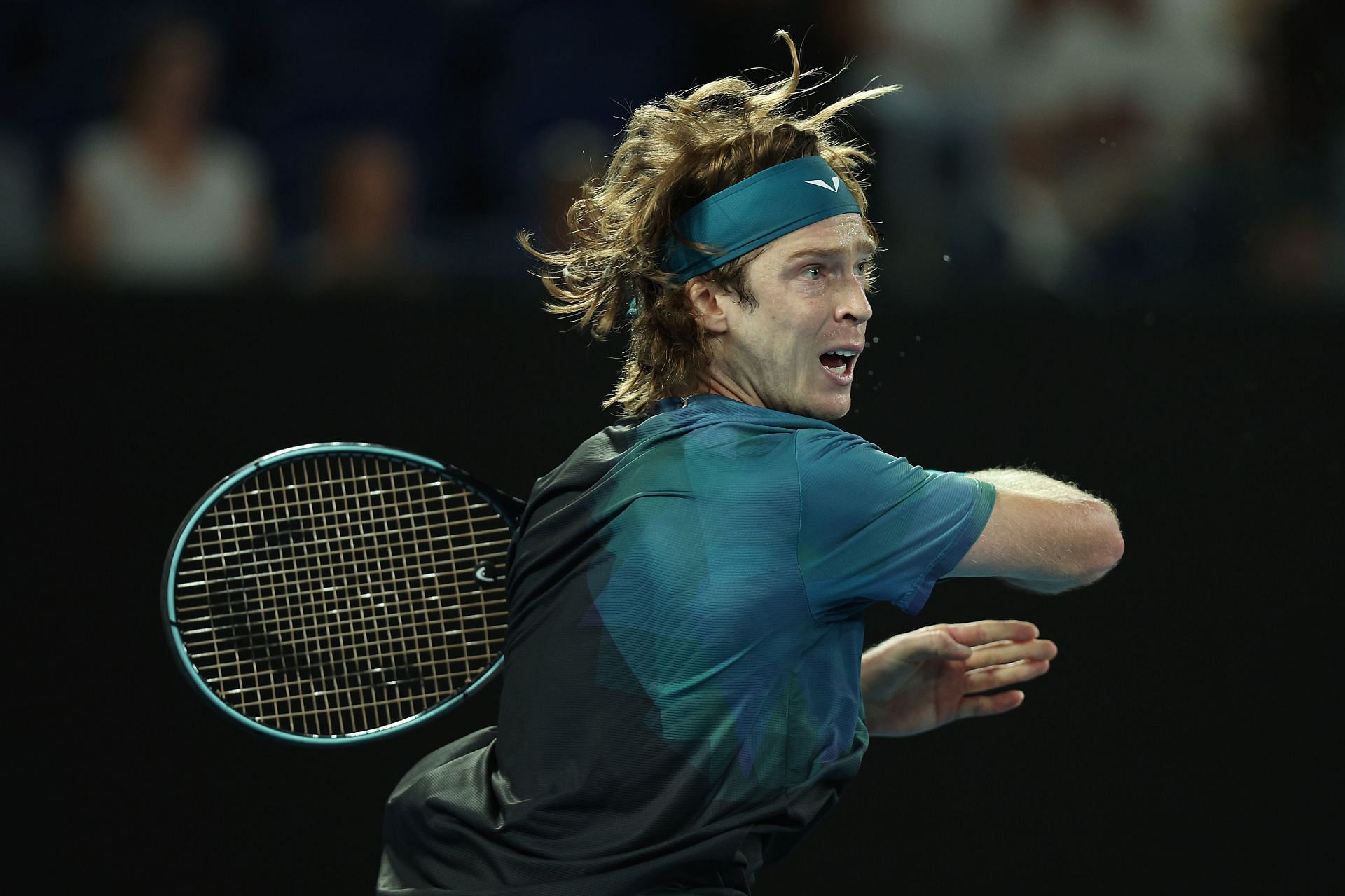 Andrey Rublev at the 2024 Australian Open.
