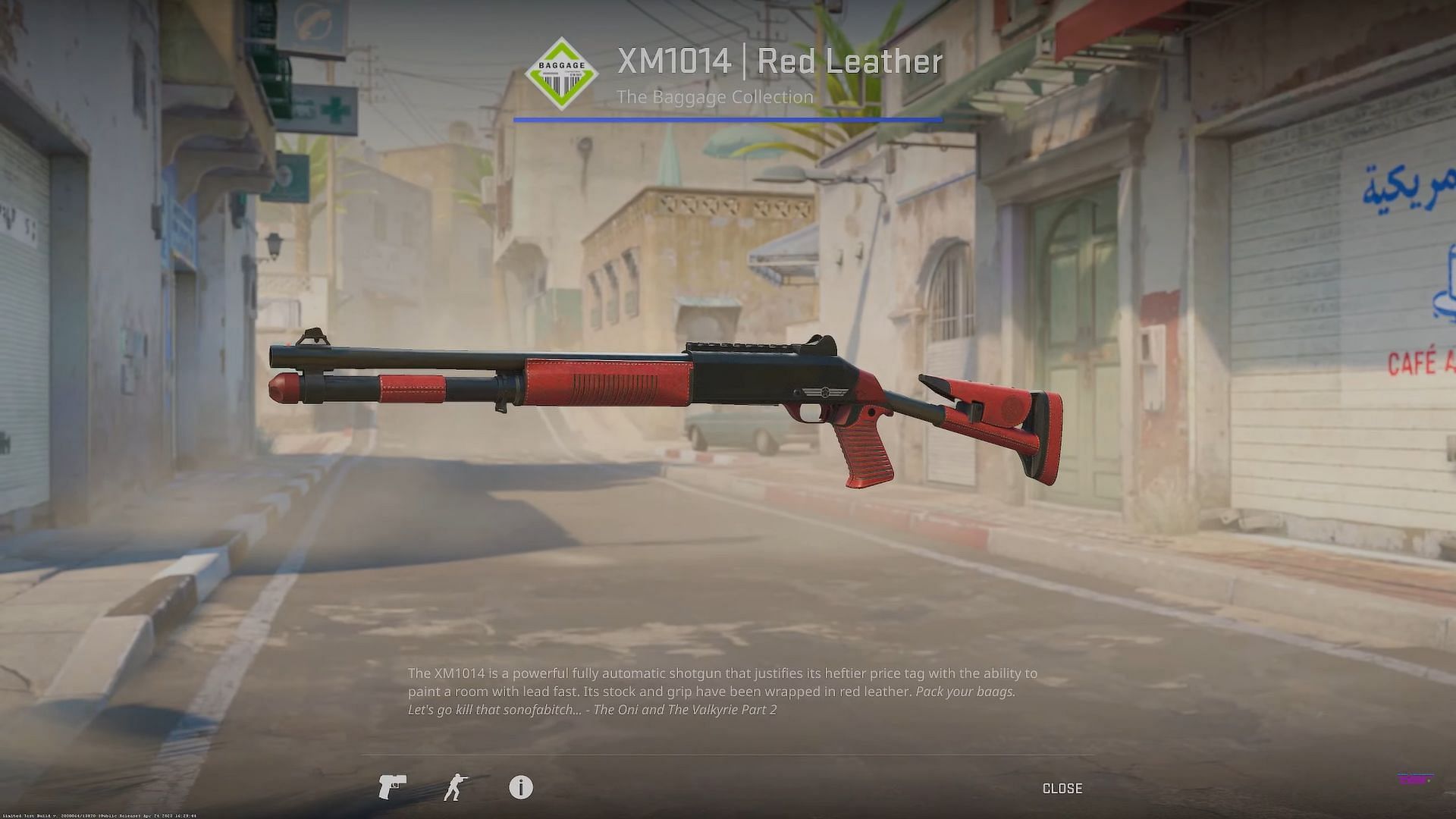 XM1014 Red Leather (Image via Valve || YouTube/covernant)