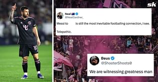 “Telepathic”, “Witnessing greatness” - Fans in awe of Lionel Messi’s link-up with Inter Miami star during draw with LA Galaxy