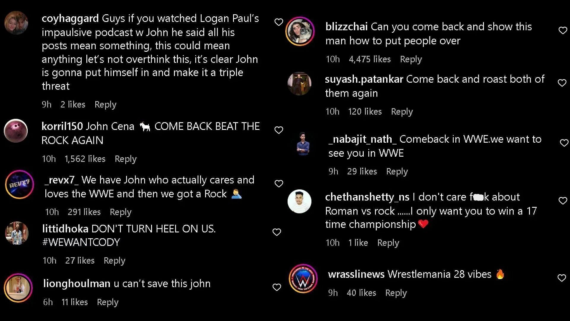 WWE फैंस ने की जॉन सीना को वापस लाने की मांग