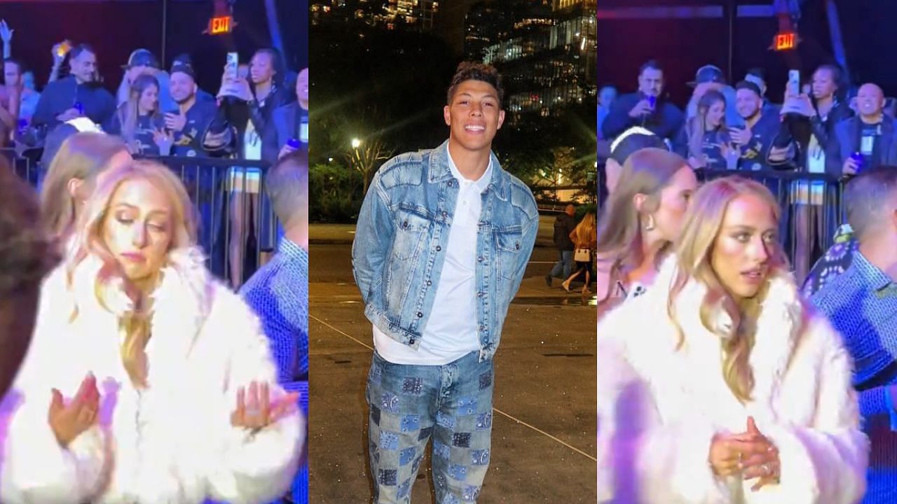 WATCH: Brittany Mahomes denies entry to Jackson Mahomes during Super Bowl weekend party in Las Vegas