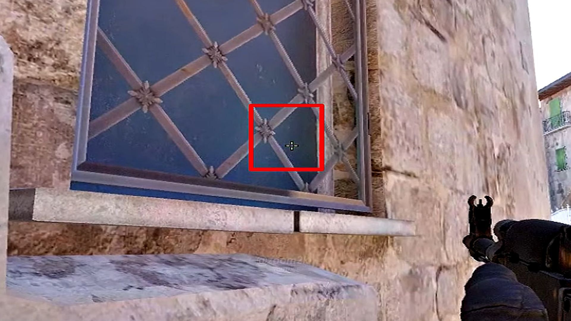 Wall bang spot on A site box (Image via Valve || YouTube/Zoom2k)