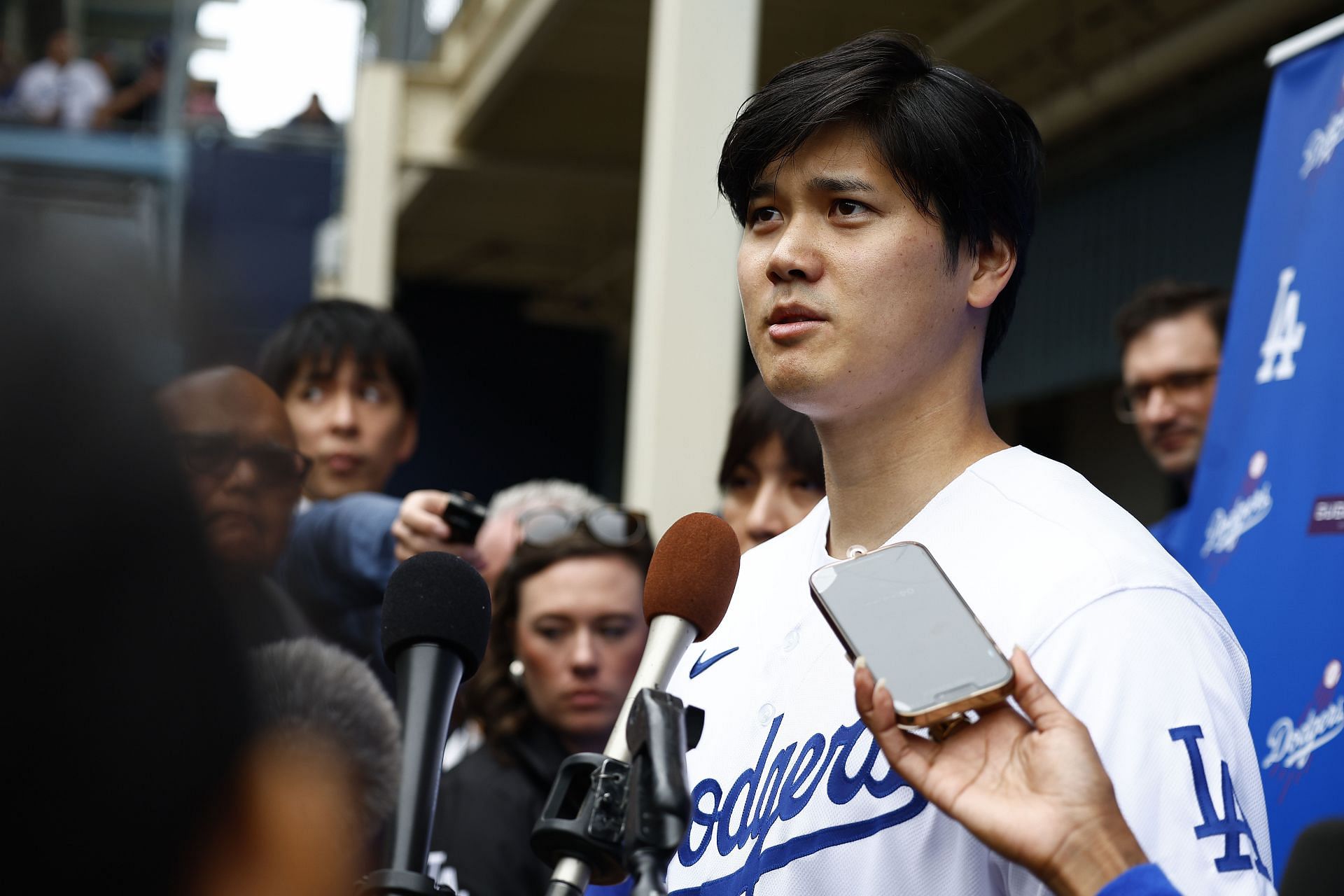 Shohei Ohtani has garnered attention from Japanese and American media during DodgerFest.