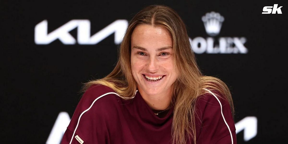 Aryna Sabalenka pokes fun at her hitting partner