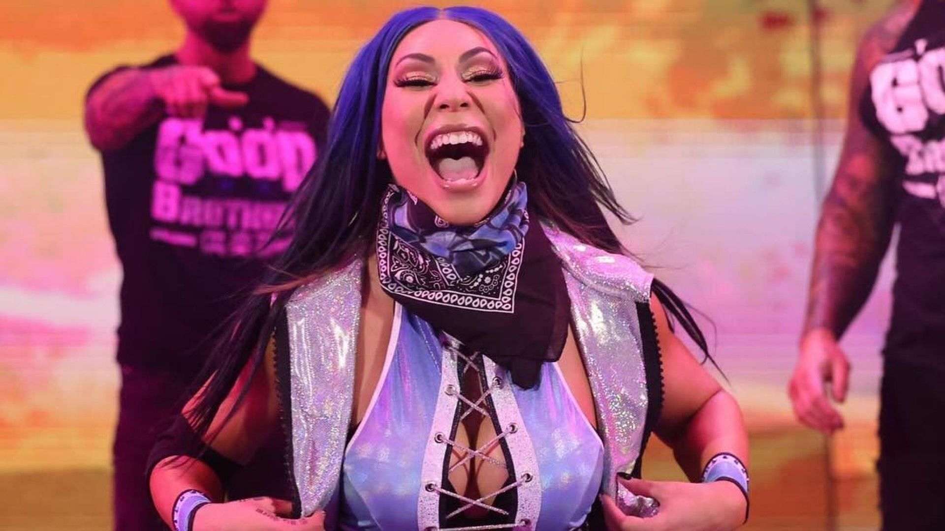 Mia Yim heads to the ring on WWE SmackDown