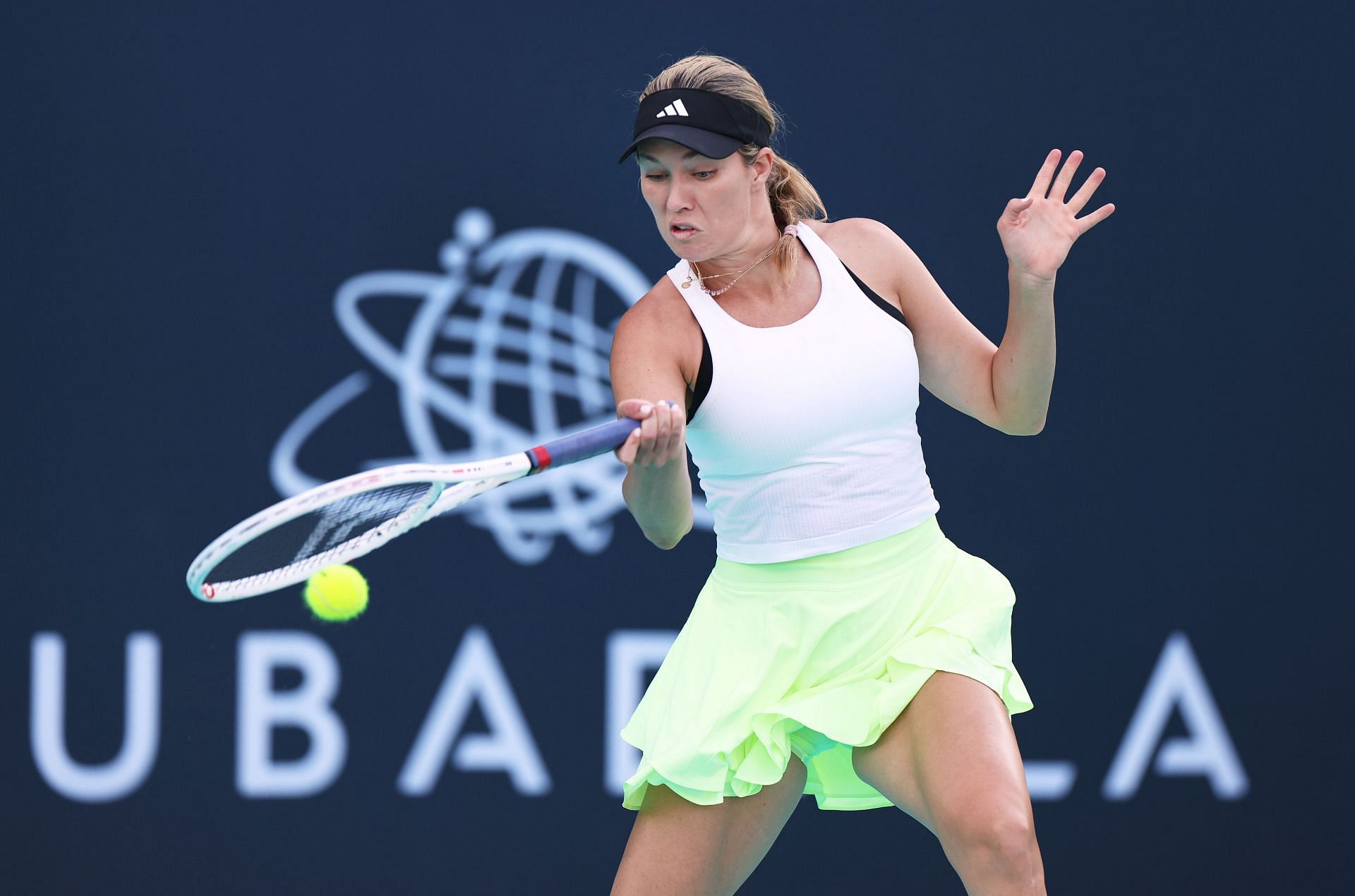 Danielle Collins at the Mubadala Abu Dhabi Open - Getty Images