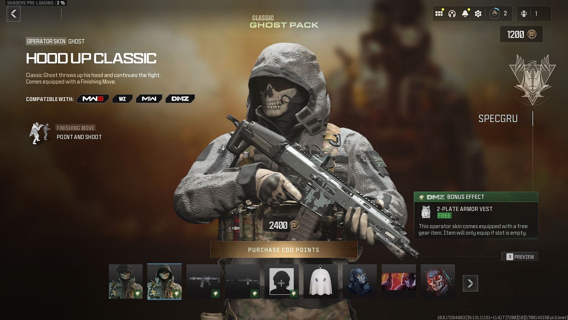 Hood Up Classic (Image via Activision)