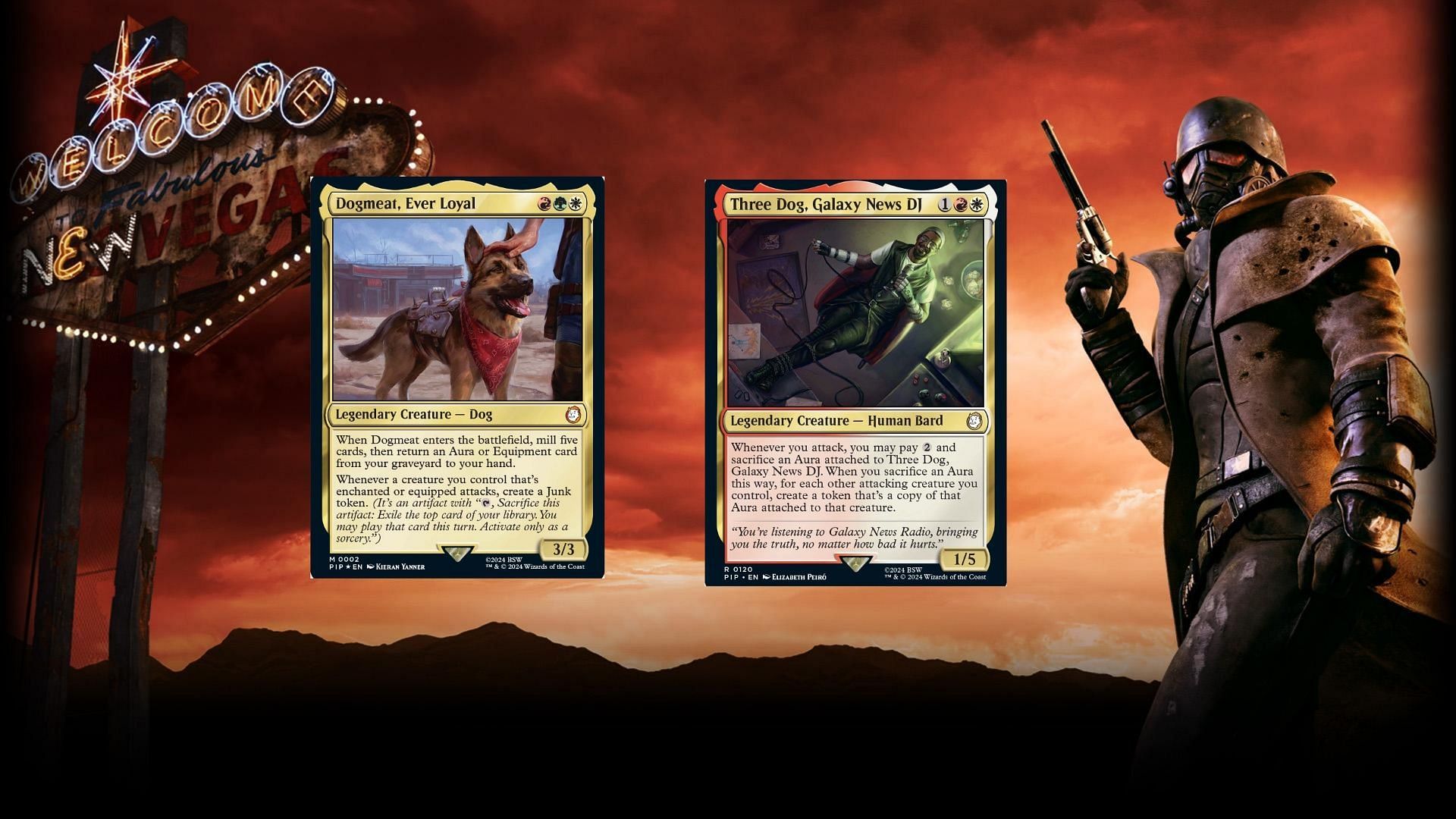 Scrappy Survivors Fallout deck: Magic: The Gathering (Image via Wizards of the Coast &amp; Bethesda)