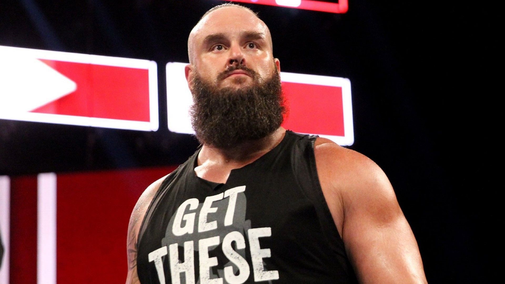Braun Strowman stands tall for the crowd on WWE RAW