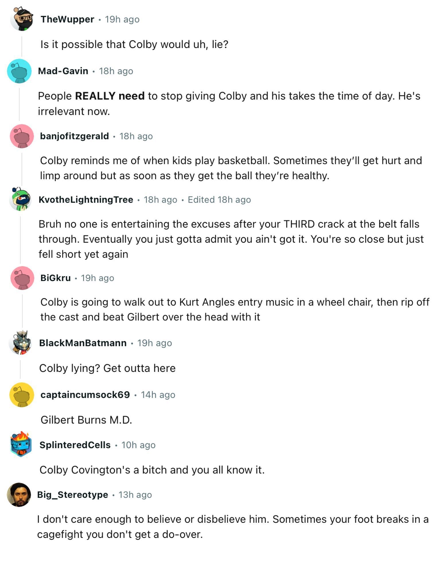Fan reactions to Gilbert Burns calling Colby Covington&#039;s injury bluff [via r/MMA on Reddit]