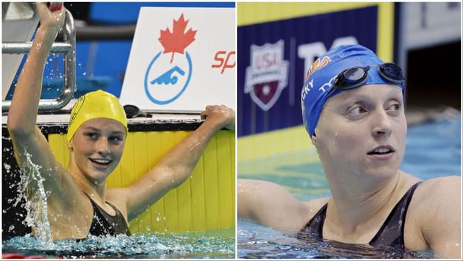 "This girl is absolutely generational, everyone" - Fan's react to Summer McIntosh ending Katie Ledecky's 13-year winning streak in 800m