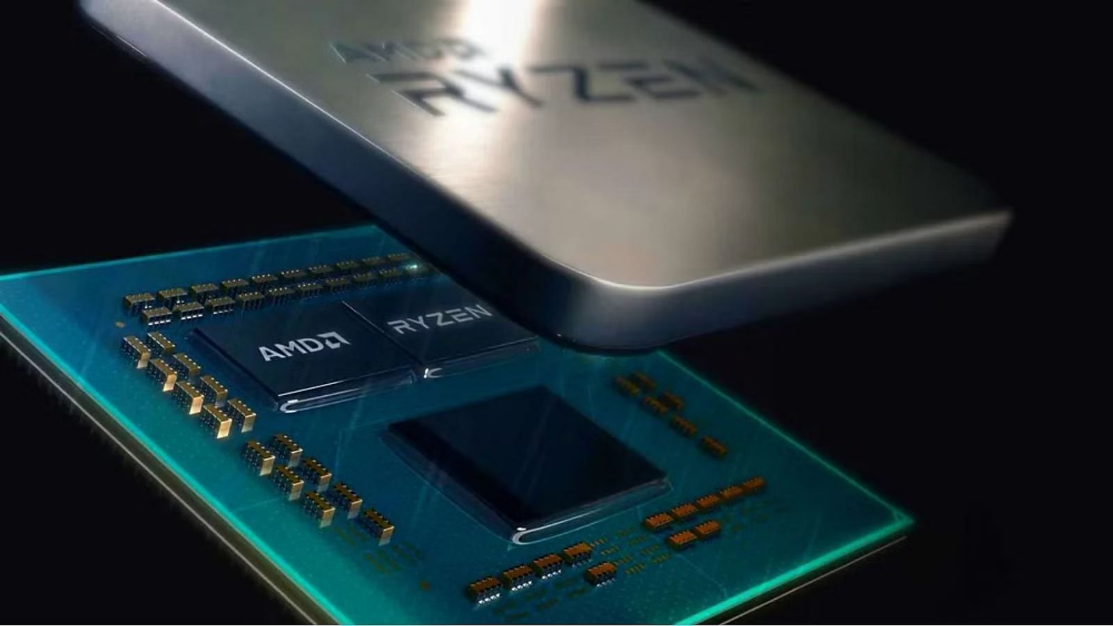 The AMD Ryzen 5 5600X chip is based on a chiplet design (Image via AMD)