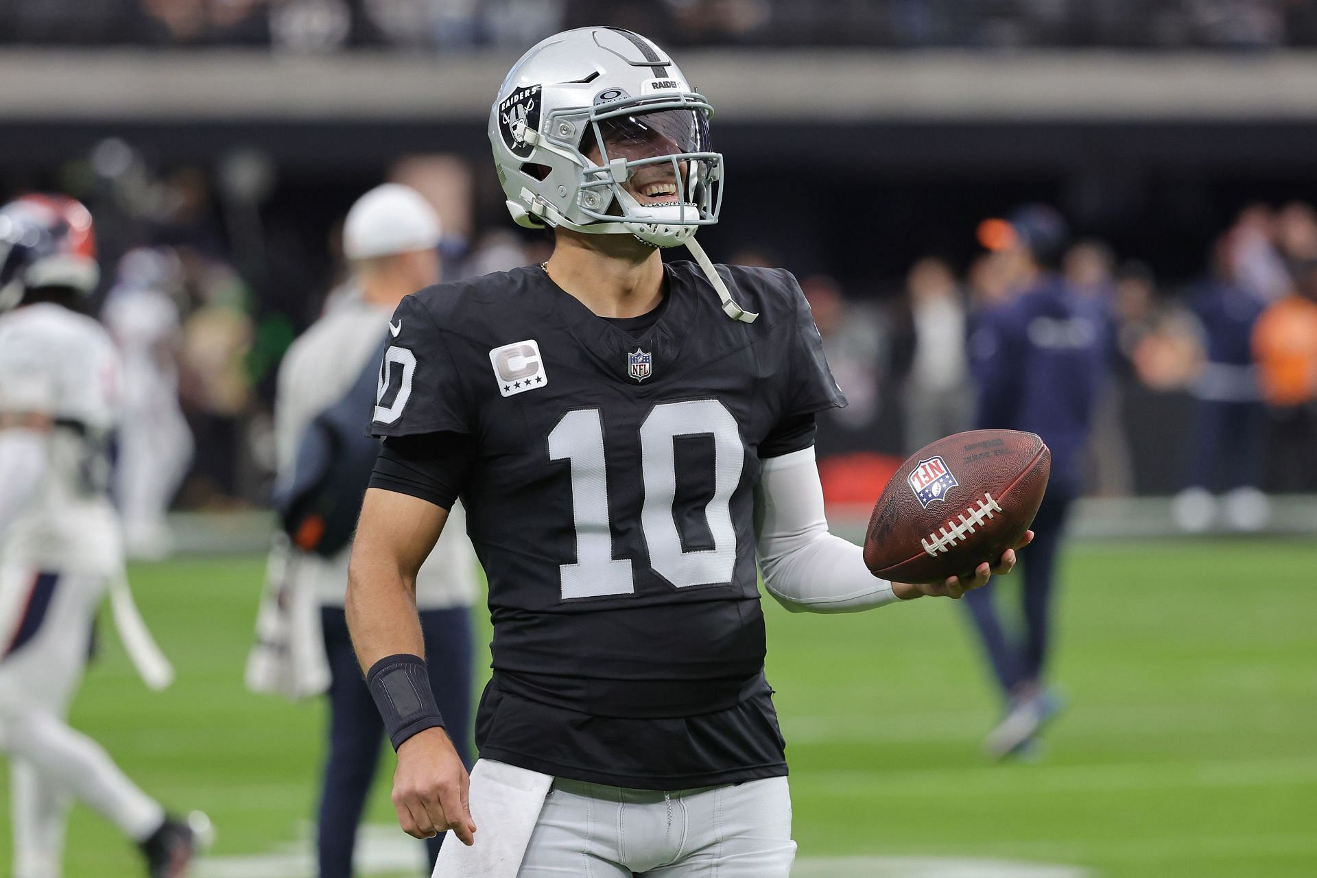 Jimmy Garoppolo during Denver Broncos v Las Vegas Raiders