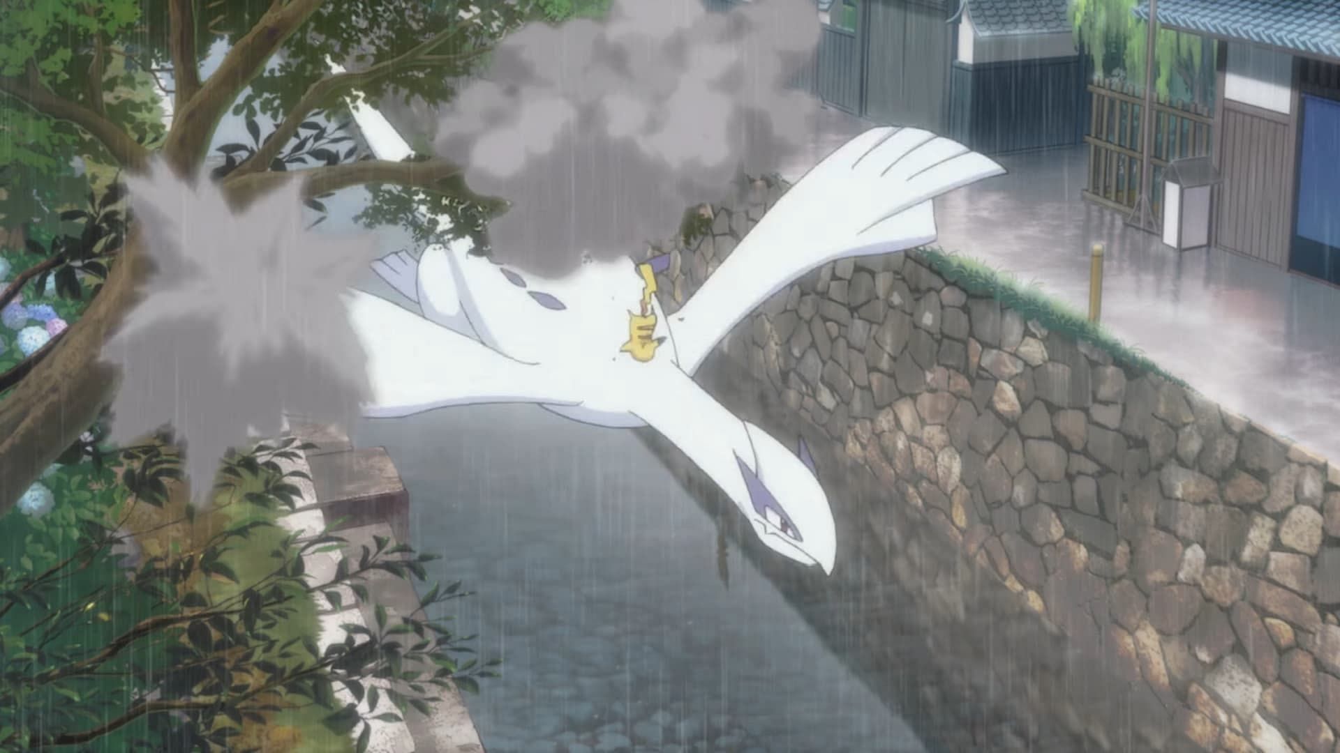 Lugia in the anime (Image via The Pokemon Company)