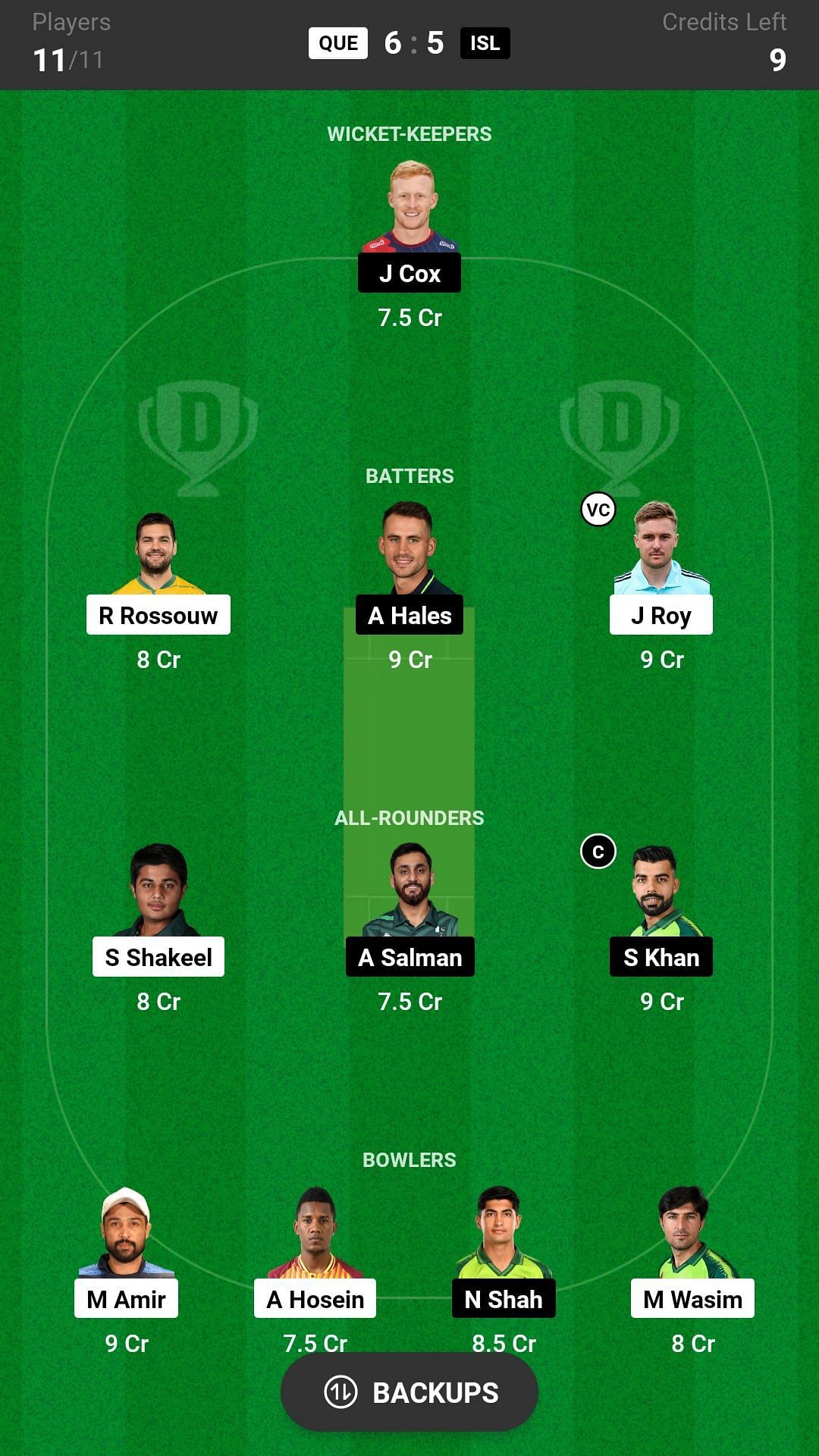 Quetta Gladiators vs Islamabad United Dream11 Prediction Today, Head-to-head