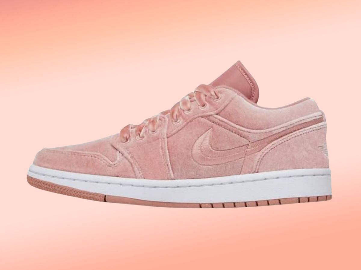 The Air Jordan 1 &quot;Rust Pink White&quot; sneakers (Image via Amazon)