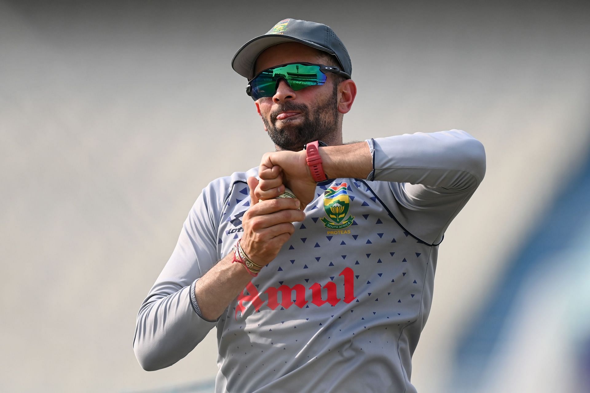 Keshav Maharaj wants to play in the 2027 ODI World Cup. (Image Credits: Getty)