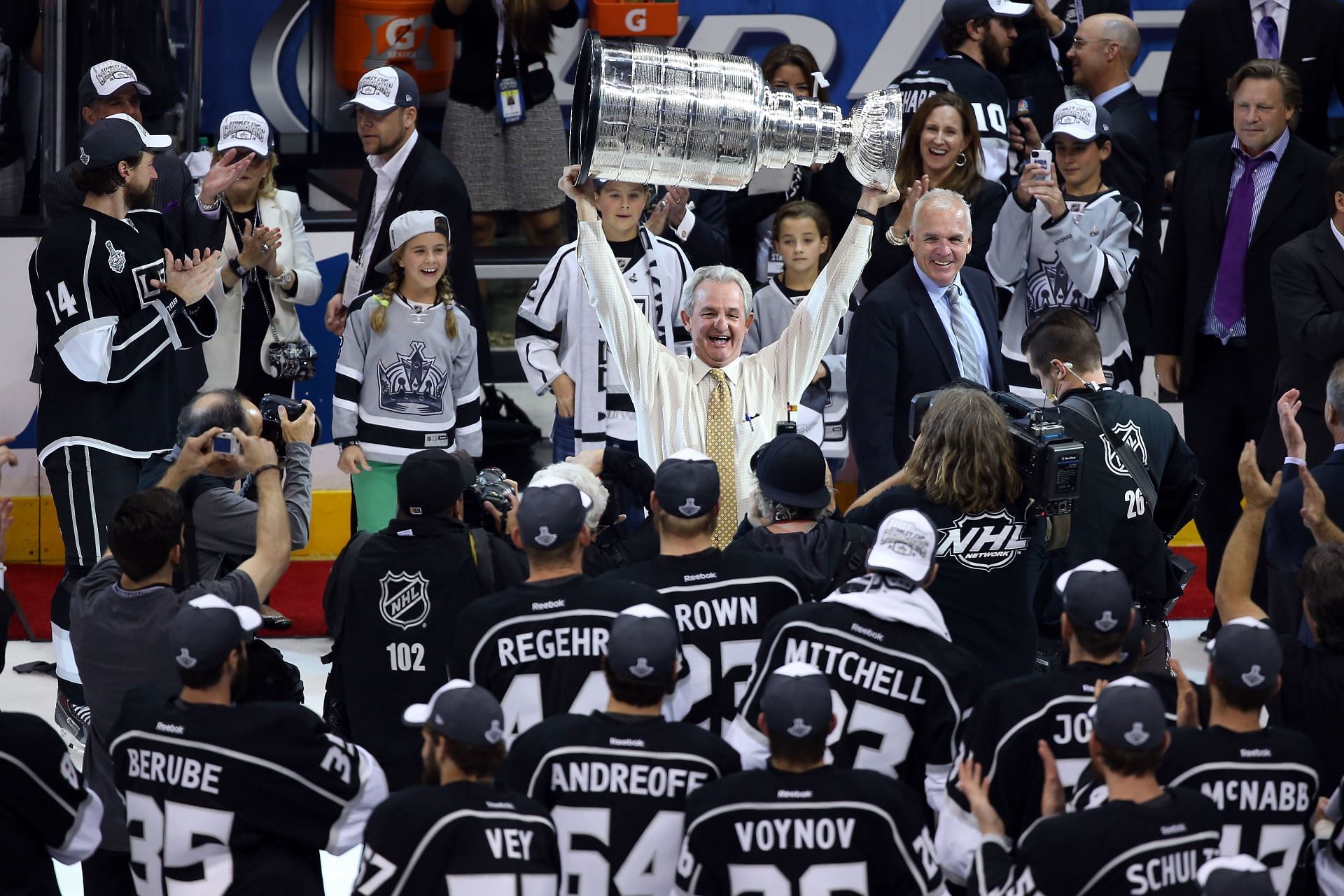 Darryl Sutter at the 2014 NHL Stanley Cup Final