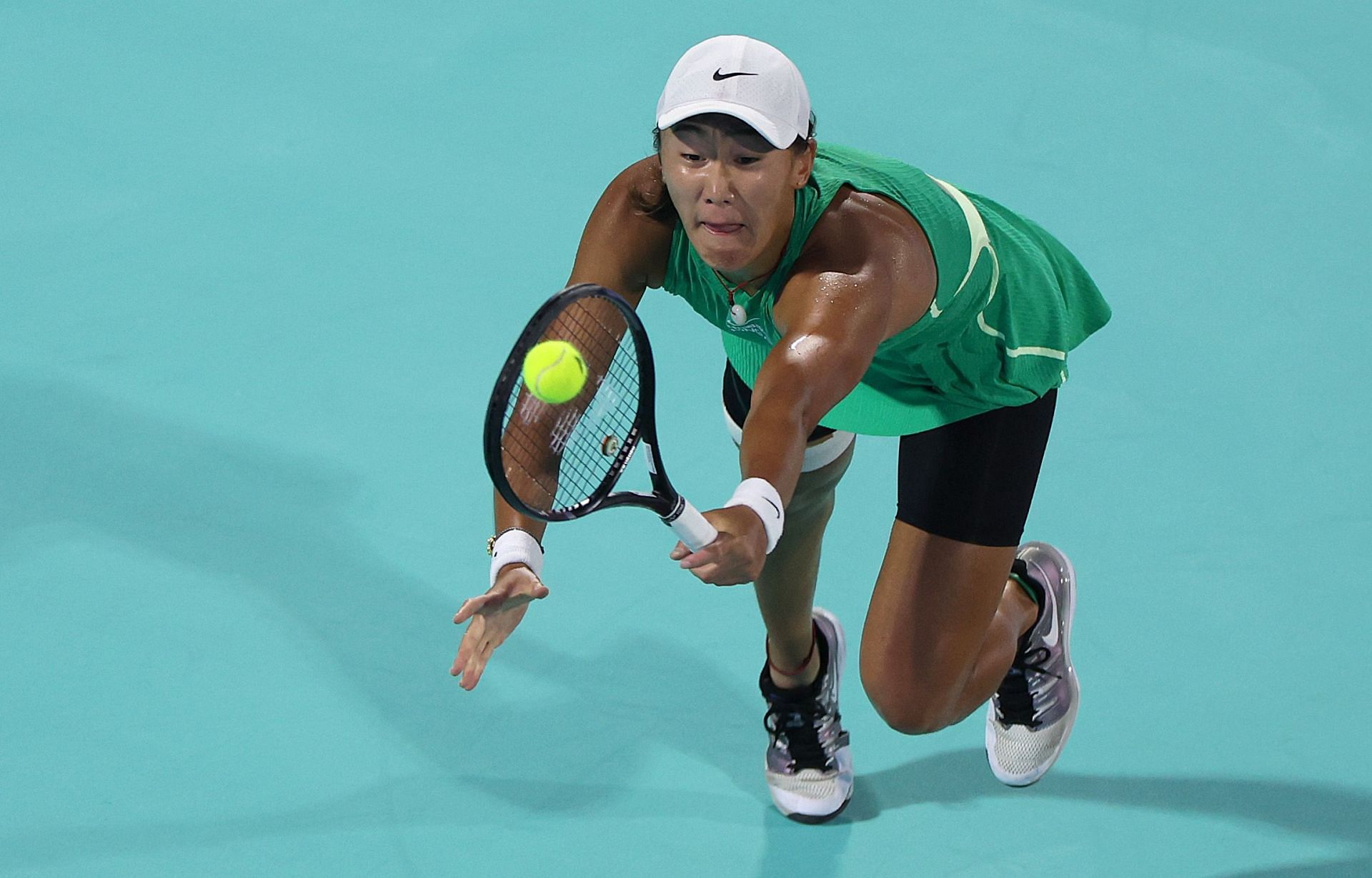 Wang Xiyu at the Mubadala Abu Dhabi Open.