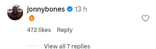 Jon Jones' comment