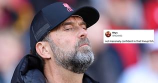 "A real potential banana skin", "We’re toast" - Liverpool fans left worried after starting XI against Brentford is announced