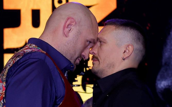 “If any man calls my wife a b*tch” - Tyson Fury breaks into heated feud with Oleksandr Usyk’s promoter on live stream