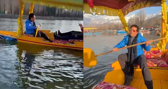 परिवार संग 'शिकारा राइड' का लुत्फ़ उठाते नजर आये सचिन तेंदुलकर, खूबसूरत वीडियो आया सामने