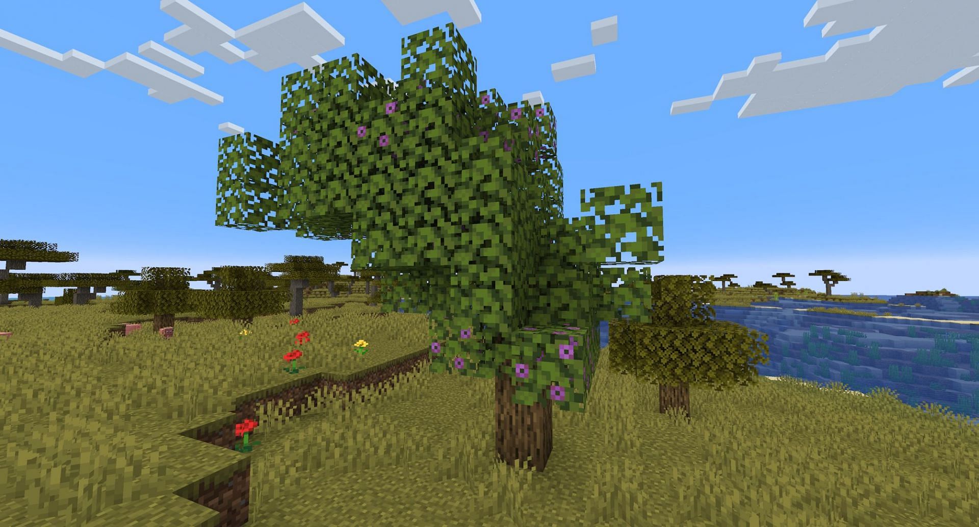 An azalea tree (Image via Mojang)