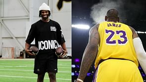 WATCH: LeBron James sends signed LA Lakers ‘package’ for Deion Sanders’ son Shedeur Sanders and Travis Hunter after NBA opening night greeting