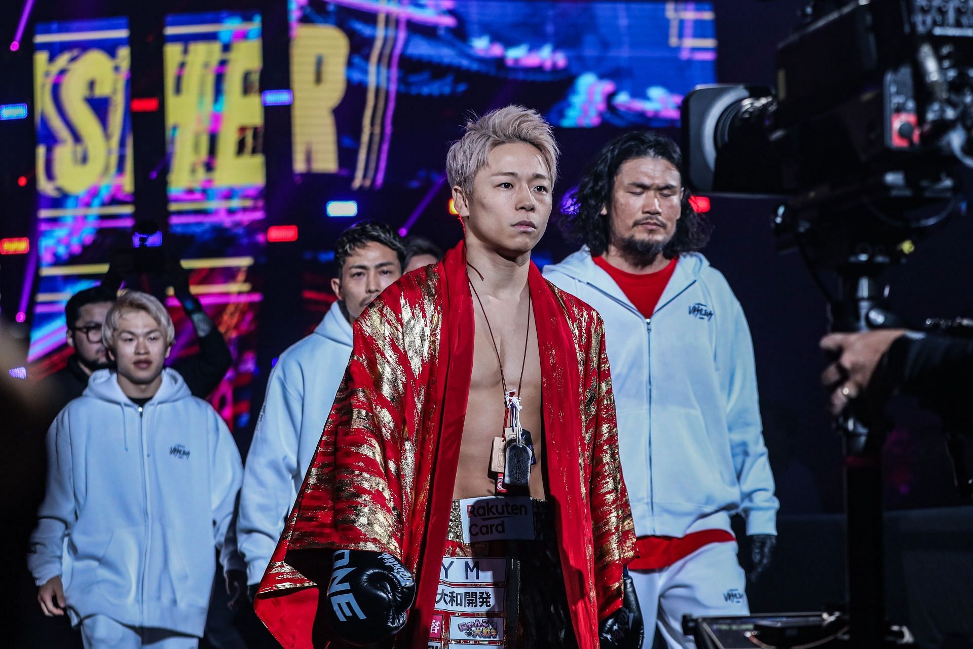 Takeru Segawa heads to the ring to face Superlek at ONE 165 in Tokyo.
