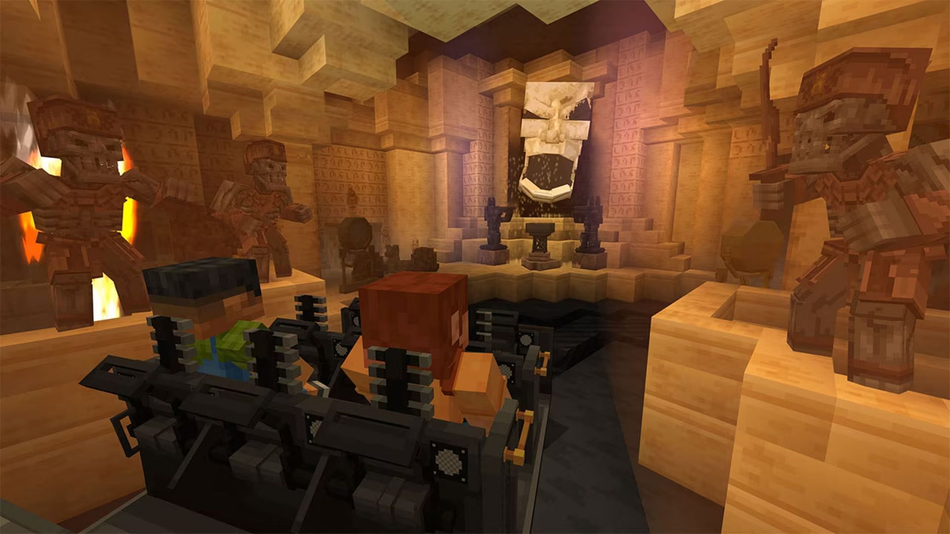 The Mummy Ride in Minecraft (image via Mojang Studios)