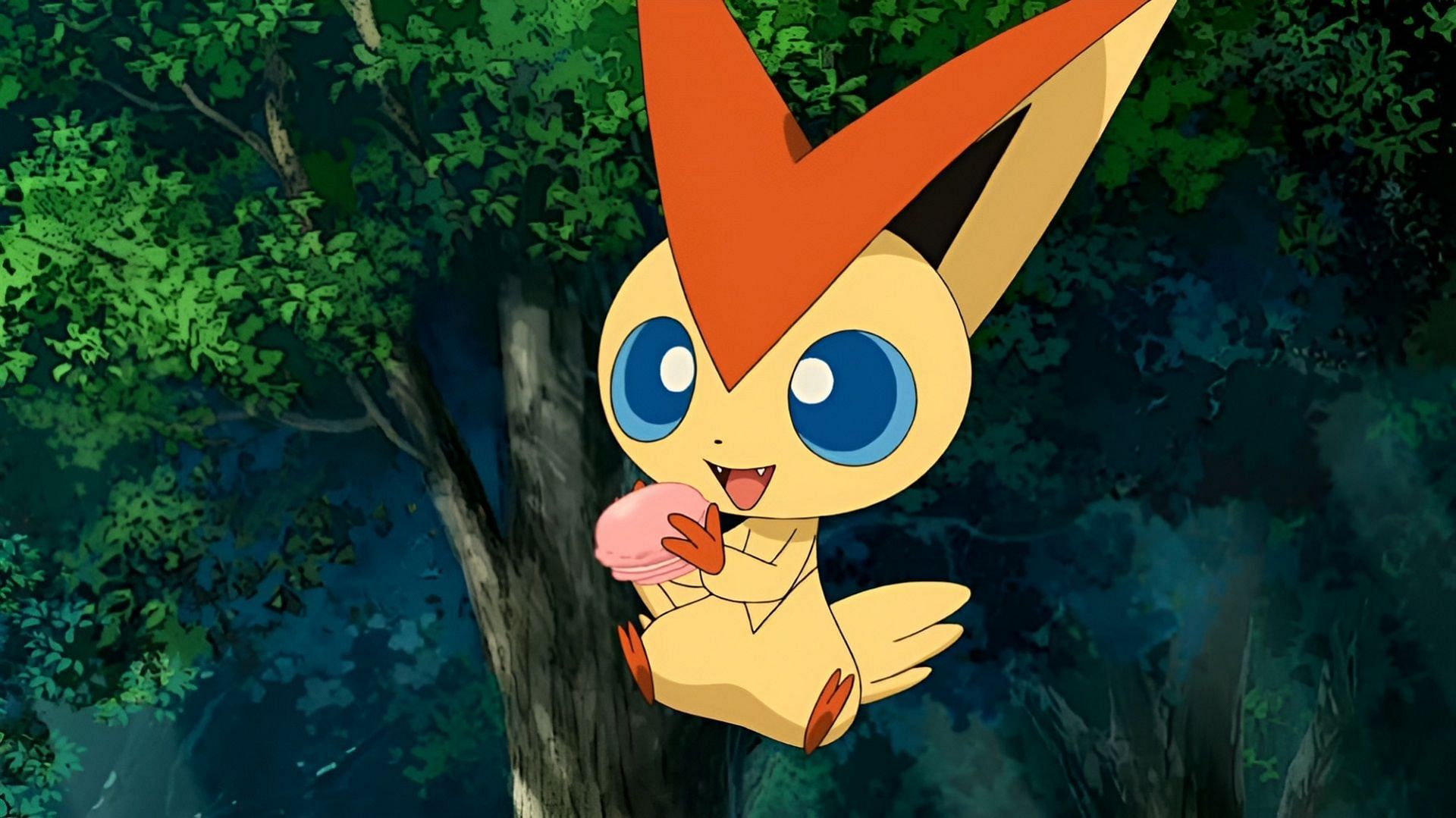 Victini in the anime (Image via The Pokemon Company)