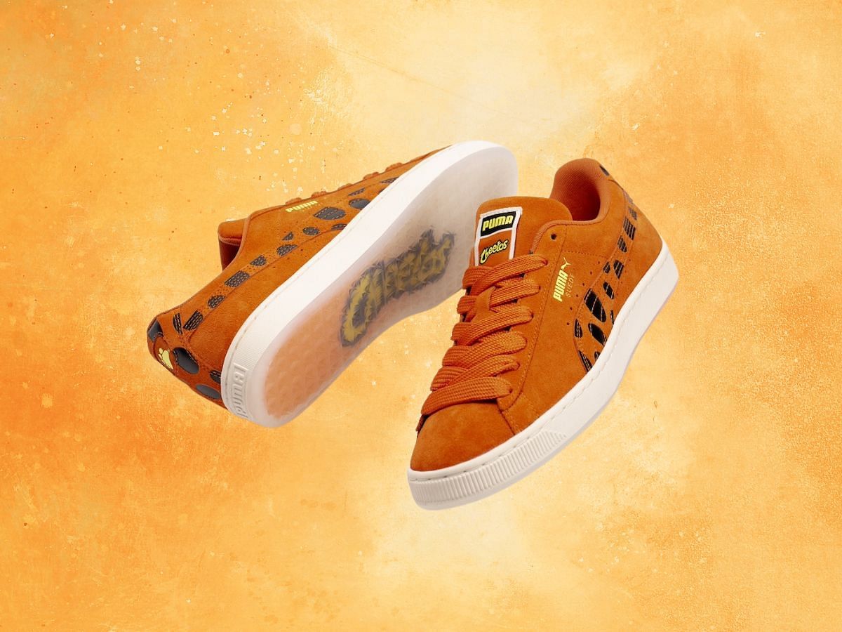 CHEETOS x PUMA Scoot Zeros (Image via Twitter/@ModernNotoriety)