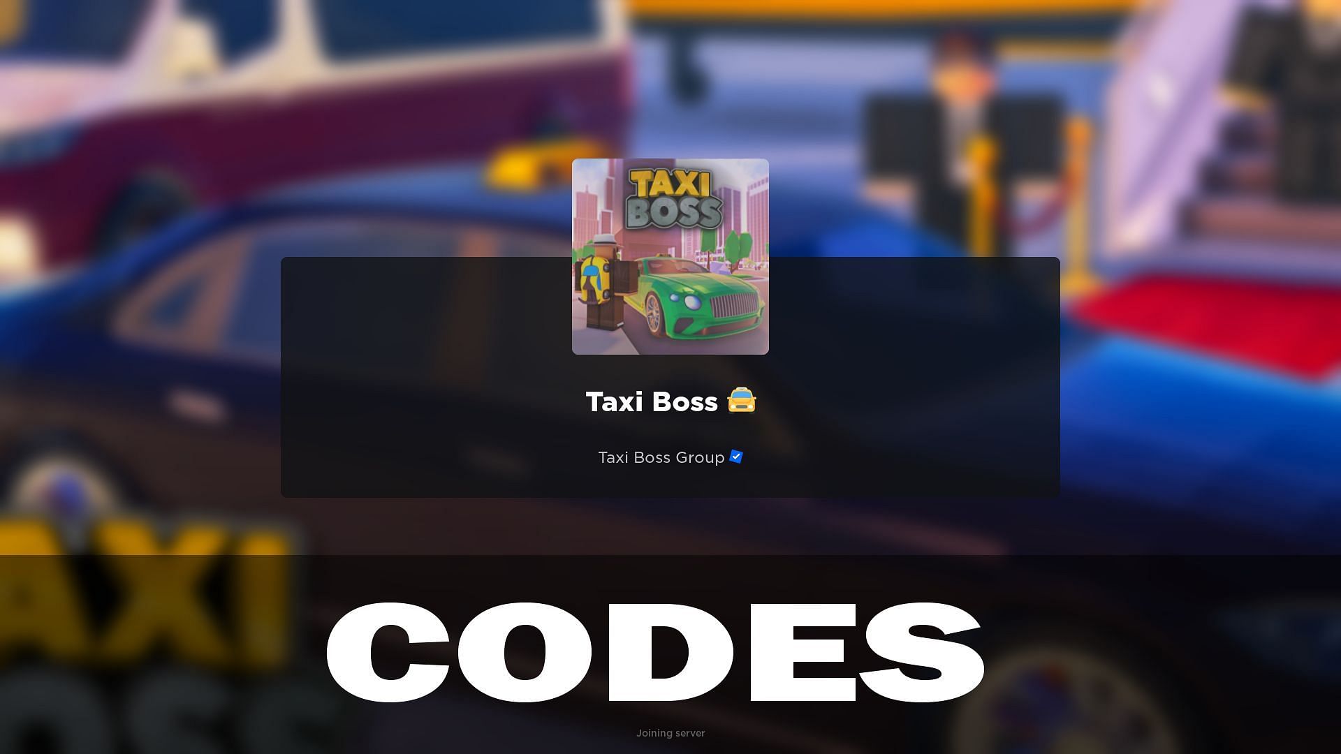Taxi Boss codes