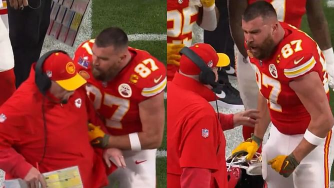 WATCH: Furious Travis Kelce shoves Andy Reid, screams in Chiefs HC's face after costly fumble